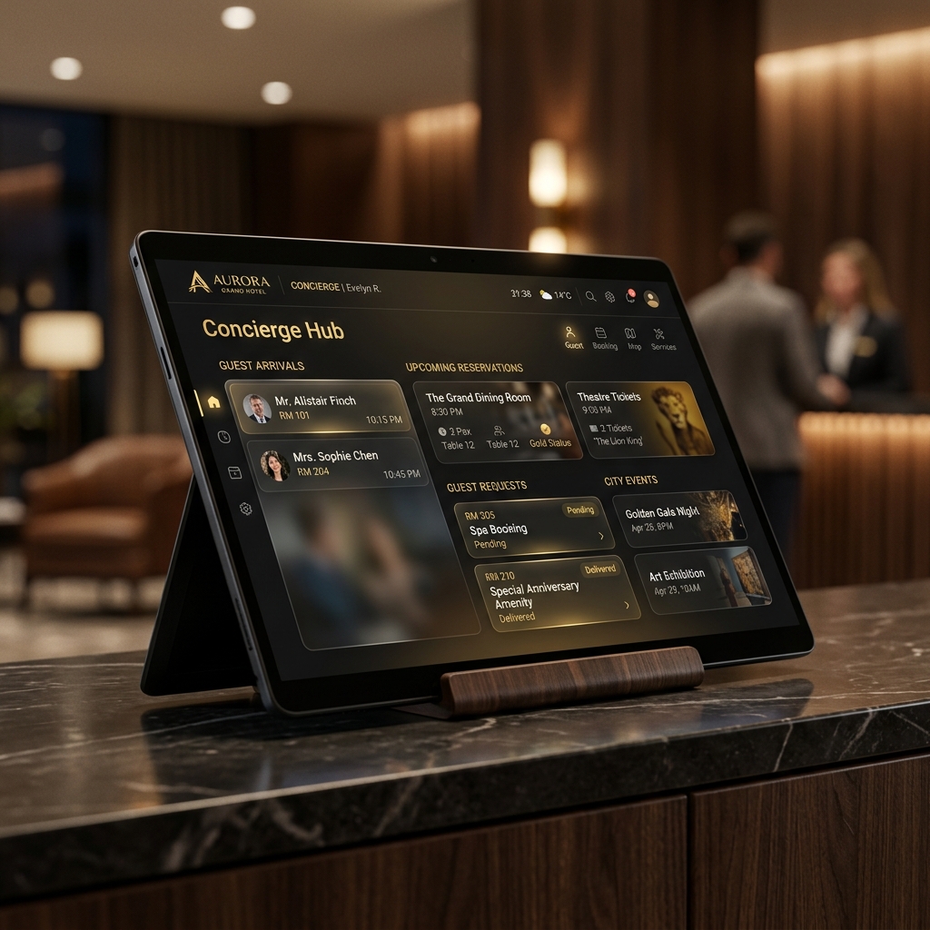 Hotel Tablet Mockup
